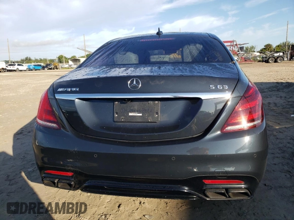 2020 Mercedes-Benz S 63 AMG with VIN WDDUG8JBXLA510324, listed as a Copart auction lot 72446062 with 34,293 mi miles and . Bid and sale history available at DreamBid. Image 6.