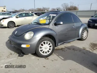 2004 Volkswagen New Beetle Coupe GLS with VIN 3VWCK31C74M418377, listed as a Copart auction lot 48405445 with 135,753 mi miles and Salvage Title. Bid and sale history available at carsss.com. Image 1.