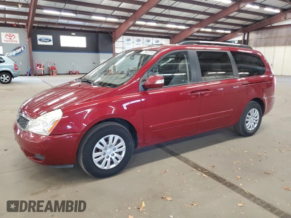 2012 Kia Sedona LX with VIN KNDMG4C76C6421543, listed as a Copart auction lot 78422314 with 128,424 mi miles and Clean Title. Bid and sale history available at carsss.com. Image 1.