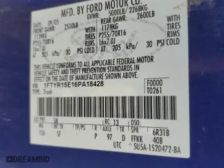 2006 Ford Ranger XL with VIN 1FTYR15E16PA18428, listed as a Copart auction lot 45720485 with 63,912 mi miles and Salvage Title. Bid and sale history available at carsss.com. Image 13.