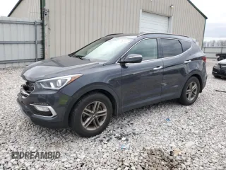 2018 Hyundai Santa Fe 2.4L z VIN 5XYZUDLB4JG554783, wystawiony jako Copart lot #86641014 z przebiegiem 106 347 mil mil oraz Szkoda całkowita • Salvage title. Historia ofert i sprzedaży dostępna na DreamBid. Obrazek 1.