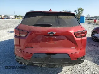2023 Chevrolet Blazer RS with VIN 3GNKBERS1PS226319, listed as a Copart auction lot 54882465 with 18,453 mi miles and Salvage title. Bid and sale history available at DreamBid. Image 6.