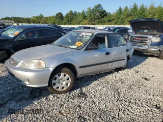1999 Honda Civic LX with VIN 2HGEJ6672XH582409, listed as a Copart auction lot 44055475 with 0 mi miles and Salvage Title. Bid and sale history available at carsss.com. Image 1.