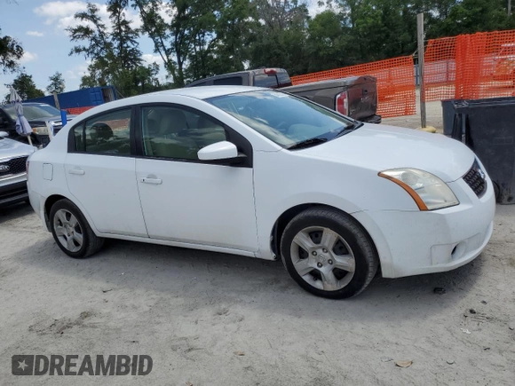 2008 Nissan Sentra S with VIN 3N1AB61E08L724171, listed as a Copart auction lot 54518515 with 166,729 mi miles and Clean Title. Bid and sale history available at DreamBid. Image 4.