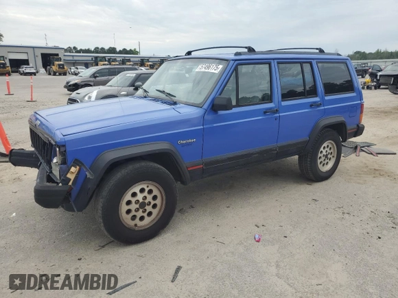 1996 Jeep Cherokee Sport z VIN 1J4FT68S8TL128381, wystawiony jako Copart lot #57496175 z przebiegiem 221 330 mil mil oraz Szkoda całkowita • Salvage title. Historia ofert i sprzedaży dostępna na DreamBid. Obrazek 1.