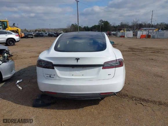 2014 Tesla Model S 60 kWh Battery with VIN 5YJSA1H15EFP50589, listed as a IAAI auction lot 41553114 with NaN miles. Bid and sale history available at carsss.com. Image 15.