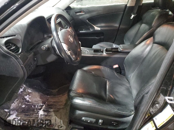 2011 Lexus IS 350 with VIN JTHCE5C22B5000532, listed as a Copart auction lot 46099055 with 201,651 mi miles and Salvage title. Bid and sale history available at DreamBid. Image 7.