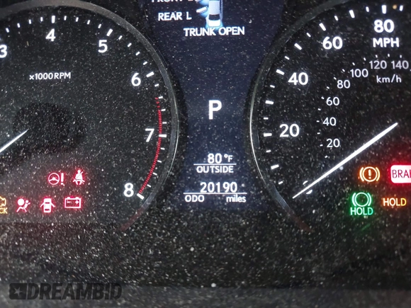 2015 Lexus LS with VIN JTHBL5EF3F5136885, listed as a IAAI auction lot 41611555 with 20,190 mi miles. Bid and sale history available at carsss.com. Image 15.