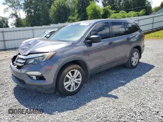 2017 Honda Pilot LX with VIN 5FNYF6H11HB103913, listed as a Copart auction lot 50408295 with 143,043 mi miles and Salvage title. Bid and sale history available at DreamBid. Image 1.