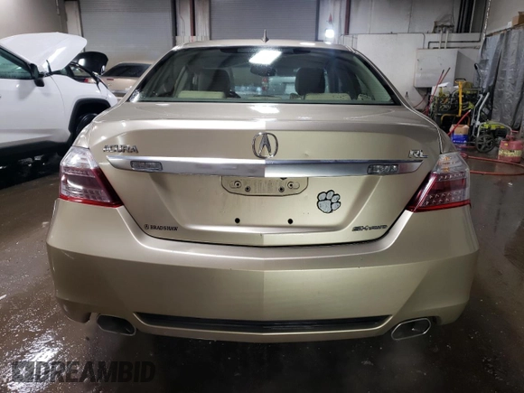2009 Acura RL Technology z VIN JH4KB26619C001663, wystawiony jako Copart lot #47547405 z przebiegiem 116 087 mil mil oraz Szkoda całkowita • Salvage title. Historia ofert i sprzedaży dostępna na DreamBid. Obrazek 6.
