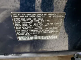 2023 Volkswagen Atlas 3.6L V6 SE w/Technology with VIN 1V2KR2CA5PC511774, listed as a Copart auction lot 46451225 with 38,140 mi miles and Salvage Title. Bid and sale history available at carsss.com. Image 13.