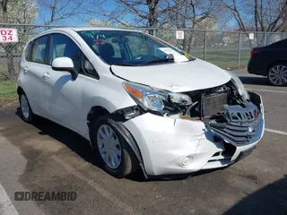 2014 Nissan Note SV with VIN 3N1CE2CP0EL381204, listed as a IAAI auction lot 41995952 with 88,890 mi miles and . Bid and sale history available at DreamBid. Image 1.