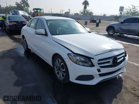 2017 Mercedes-Benz C 300 with VIN 55SWF4JB6HU210940, listed as a IAAI auction lot 41482598 with 101,135 mi miles and . Bid and sale history available at DreamBid. Image 1.