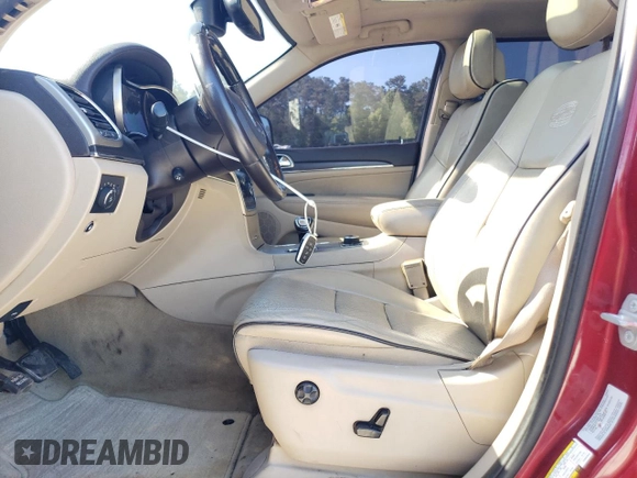 2015 Jeep Grand Cherokee Overland with VIN 1C4RJFCT5FC852946, listed as a Copart auction lot 53521915 with 186,002 mi miles and Clean Title. Bid and sale history available at carsss.com. Image 7.
