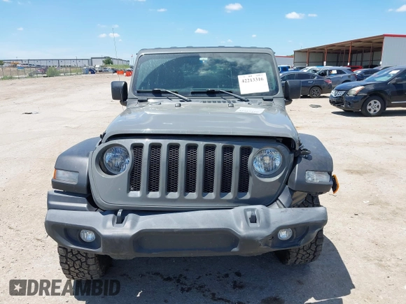 2021 Jeep Wrangler Sport S z VIN 1C4HJXAG8MW569220, wystawiony jako IAAI lot #42213316 z przebiegiem 41 284 mil mil oraz . Historia ofert i sprzedaży dostępna na DreamBid. Obrazek 12.