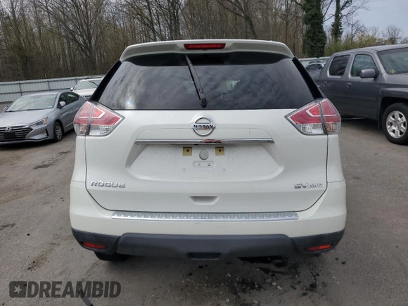 2016 Nissan Rogue SV z VIN KNMAT2MV1GP691747, wystawiony jako Copart lot #53089855 z przebiegiem 105 124 mil mil oraz Szkoda całkowita • Salvage title. Historia ofert i sprzedaży dostępna na DreamBid. Obrazek 6.