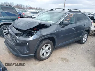 2021 Toyota RAV4 Hybrid LE with VIN 2T3LWRFVXMW118867, listed as a IAAI auction lot 41879735 with 62,978 mi miles. Bid and sale history available at carsss.com. Image 2.