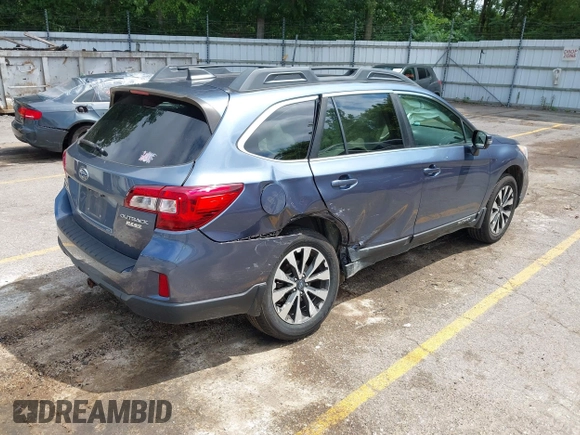 2017 Subaru Outback Limited with VIN 4S4BSAKCXH3331237, listed as a IAAI auction lot 42678694 with 119,144 mi miles and . Bid and sale history available at DreamBid. Image 4.