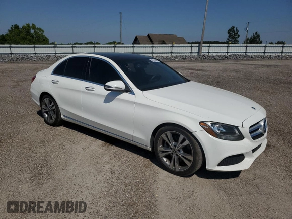 2018 Mercedes-Benz C with VIN WDDWF4JBXJR422893, listed as a Copart auction lot 52883315 with 74,542 mi miles and Clean Title. Bid and sale history available at carsss.com. Image 4.