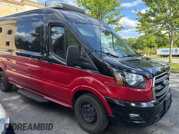 2020 Ford Transit Cargo with VIN 1FTBR1C82LKB19778, listed as a Copart auction lot 56050145 with 62,939 mi miles and Clean Title. Bid and sale history available at DreamBid. Image 1.