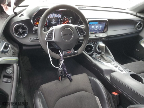 2022 Chevrolet Camaro 2SS with VIN 1G1FH1R72N0108063, listed as a Copart auction lot 50100645 with 22,502 mi miles and Salvage Title. Bid and sale history available at carsss.com. Image 8.