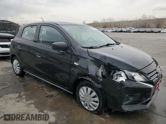 2021 Mitsubishi Mirage ES с VIN ML32AUHJ8MH003894, выставлен на аукционе Copart как лот 51445285 с пробегом 57 986 миль миль и Списание • Salvage title. История ставок и продаж доступна на DreamBid. Изображение 4.
