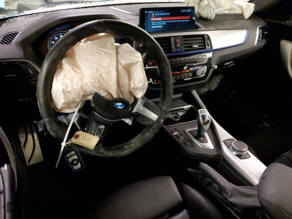 2021 BMW 2 Series M240i xDrive with VIN WBA2J7C07M7J59957, listed as a Copart auction lot 45558215 with 22,522 mi miles and Salvage Title. Bid and sale history available at carsss.com. Image 8.