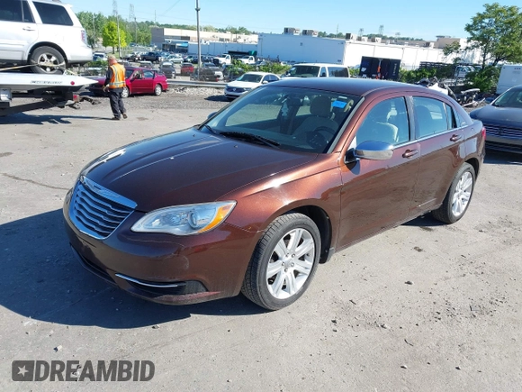 2013 Chrysler 200 Touring with VIN 1C3CCBBB0DN629947, listed as a IAAI auction lot 42216657 with 166,240 mi miles. Bid and sale history available at carsss.com. Image 2.