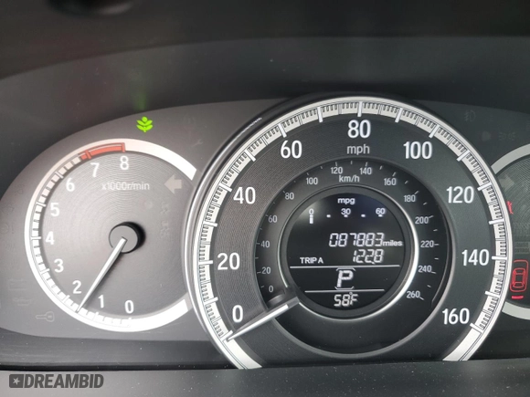 2017 Honda Accord Sedan LX with VIN 1HGCR2F32HA142910, listed as a Copart auction lot 51119035 with 87,883 mi miles and Salvage Title. Bid and sale history available at carsss.com. Image 9.