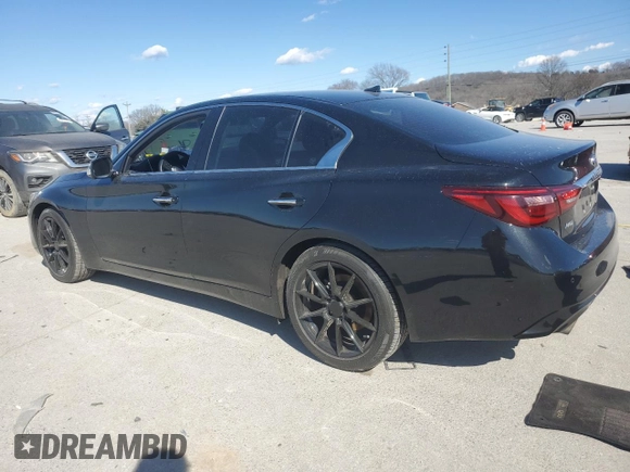 2021 Infiniti Q50 Luxe z VIN JN1EV7BR4MM752541, wystawiony jako Copart lot #47064425 z przebiegiem 64 130 mil mil oraz Szkoda całkowita • Salvage title. Historia ofert i sprzedaży dostępna na DreamBid. Obrazek 2.