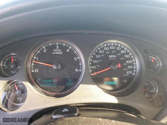 2013 Chevrolet Suburban LT with VIN 1GNSKJE73DR300736, listed as a Copart auction lot 48717835 with 216,599 mi miles and Salvage Title. Bid and sale history available at carsss.com. Image 9.