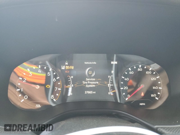 2024 Jeep Compass Trailhawk with VIN 3C4NJDDN2RT144990, listed as a Copart auction lot 63287855 with 37,665 mi miles and Clean title. Bid and sale history available at DreamBid. Image 9.
