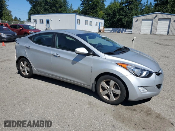 2013 Hyundai Elantra GLS with VIN 5NPDH4AE2DH170591, listed as a Copart auction lot 64771405 with 99,651 mi miles and Salvage title. Bid and sale history available at DreamBid. Image 4.