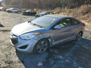 2013 Hyundai Elantra Coupe GS PZEV with VIN KMHDH6AEXDU016515, listed as a Copart auction lot 83543544 with 127,508 mi miles and Salvage Title. Bid and sale history available at carsss.com. Image 1.