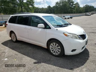 2012 Toyota Sienna LE with VIN 5TDJK3DC0CS043968, listed as a Copart auction lot 72185614 with 166,194 mi miles and Salvage Title. Bid and sale history available at carsss.com. Image 4.