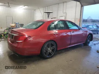 2018 Mercedes-Benz E-Class AMG E 43 with VIN WDDZF6EB9JA350389, listed as a Copart auction lot 42854585 with 28,196 mi miles and Salvage Title. Bid and sale history available at carsss.com. Image 3.