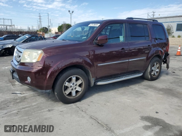 2010 Honda Pilot Touring with VIN 5FNYF3H85AB016713, listed as a Copart auction lot 47478055 with 97,275 mi miles and Salvage Title. Bid and sale history available at DreamBid. Image 1.