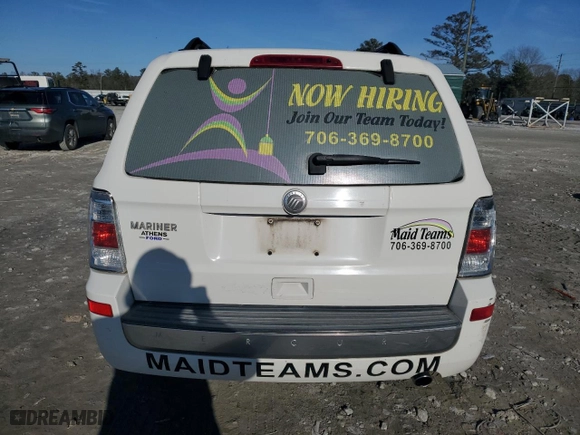 2010 Mercury Mariner with VIN 4M2CN8B70AKJ20663, listed as a Copart auction lot 87908285 with 170,104 mi miles and Salvage Title. Bid and sale history available at carsss.com. Image 6.