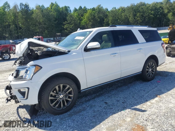 2019 Ford Expedition Max Limited with VIN 1FMJK1KT7KEA58474, listed as a Copart auction lot 57987425 with 98,720 mi miles and Salvage title. Bid and sale history available at DreamBid. Image 1.
