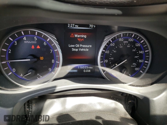 2016 Infiniti Q50 Premium with VIN JN1EV7AP0GM300476, listed as a Copart auction lot 50693634 with 116,025 mi miles and Salvage Title. Bid and sale history available at DreamBid. Image 9.
