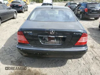 2005 Mercedes-Benz S-Class 5.0L with VIN WDBNG84J15A455913, listed as a Copart auction lot 72368294 with 146,334 mi miles and Clean Title. Bid and sale history available at carsss.com. Image 6.