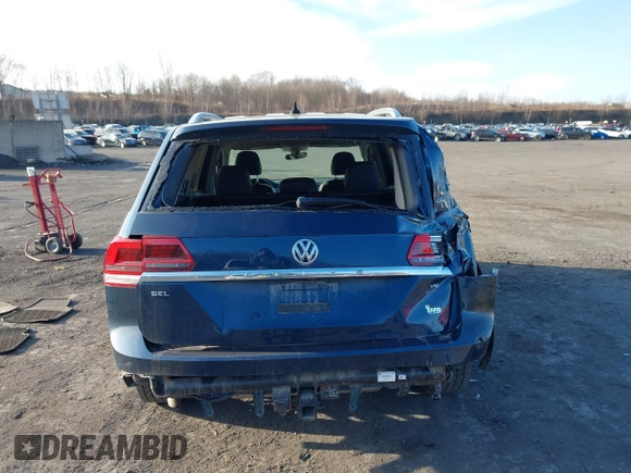 2019 Volkswagen Atlas SEL with VIN 1V2MR2CA9KC608025, listed as a IAAI auction lot 41866519 with 112,477 mi miles and . Bid and sale history available at DreamBid. Image 16.