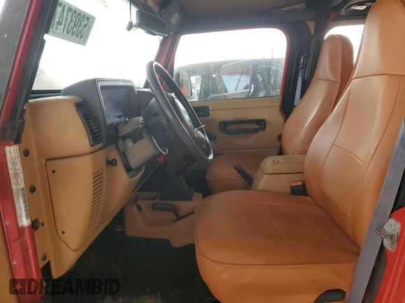 1997 Jeep Wrangler Sport with VIN 1J4FY19S3VP489709, listed as a Copart auction lot 53937475 with 127,171 mi miles and Salvage Title. Bid and sale history available at carsss.com. Image 7.