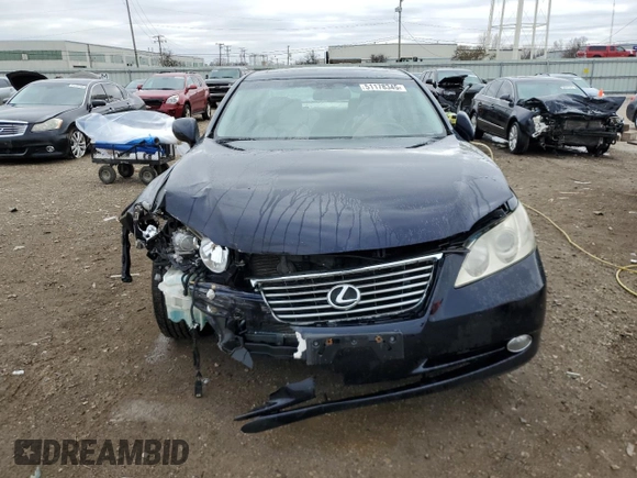 2007 Lexus ES 330 with VIN JTHBJ46G072122677, listed as a Copart auction lot 51178345 with 125,654 mi miles and Salvage Title. Bid and sale history available at DreamBid. Image 5.