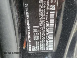 2019 MINI Hardtop Cooper with VIN WMWXP5C5XK2H29936, listed as a Copart auction lot 56713285 with 80,303 mi miles and Salvage title. Bid and sale history available at DreamBid. Image 12.