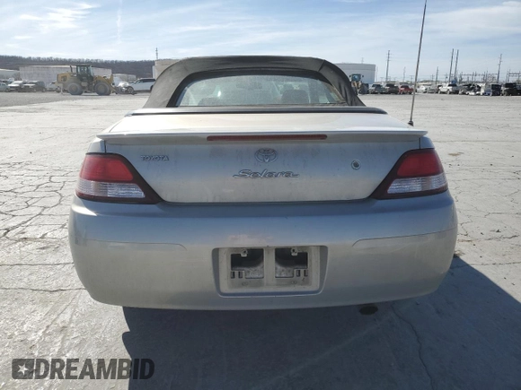 2000 Toyota Solara SE with VIN 2T1FF22PXYC365530, listed as a Copart auction lot 50396975 with 151,567 mi miles and Salvage Title. Bid and sale history available at DreamBid. Image 6.