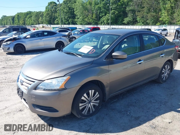 2015 Nissan Sentra S with VIN 3N1AB7AP9FY253905, listed as a IAAI auction lot 42193405 with 132,360 mi miles. Bid and sale history available at carsss.com. Image 2.