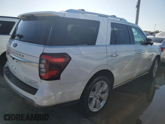 2022 Ford Expedition King Ranch с VIN 1FMJU1NT0NEA02418, выставлен на аукционе Copart как лот 74466054 с пробегом 36 689 миль миль и На запчасти • Non repairable. История ставок и продаж доступна на DreamBid. Изображение 3.