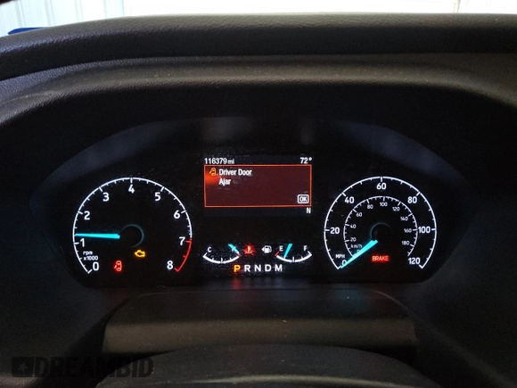 2020 Ford Transit Cargo with VIN 1FTYE1Y89LKB80009, listed as a Copart auction lot 80687854 with 116,379 mi miles and Salvage Title. Bid and sale history available at DreamBid. Image 9.