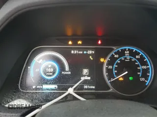2025 Nissan LEAF SV Plus with VIN 1N4CZ1CV1SC558995, listed as a Copart auction lot 41471515 with 361 mi miles and Salvage Title. Bid and sale history available at carsss.com. Image 9.